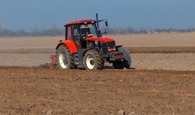 Plowing of a field. Zhambyl of province.